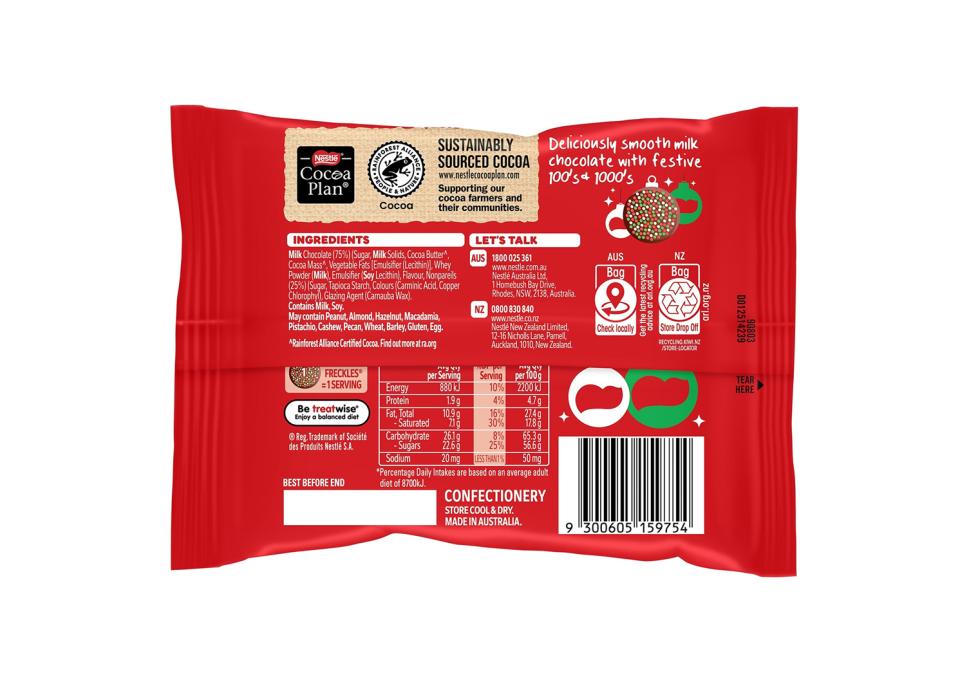 ALLEN'S Giant Festive FRECKLES 40g